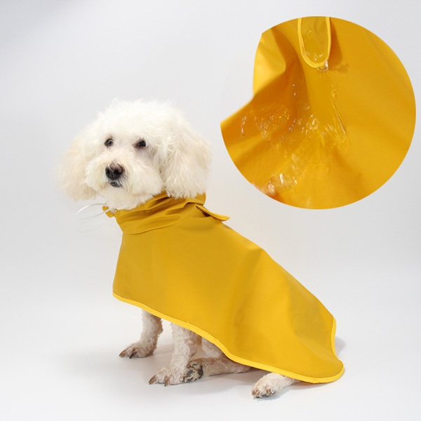 Lightweight Adjustable Dog Raincoats with Hood